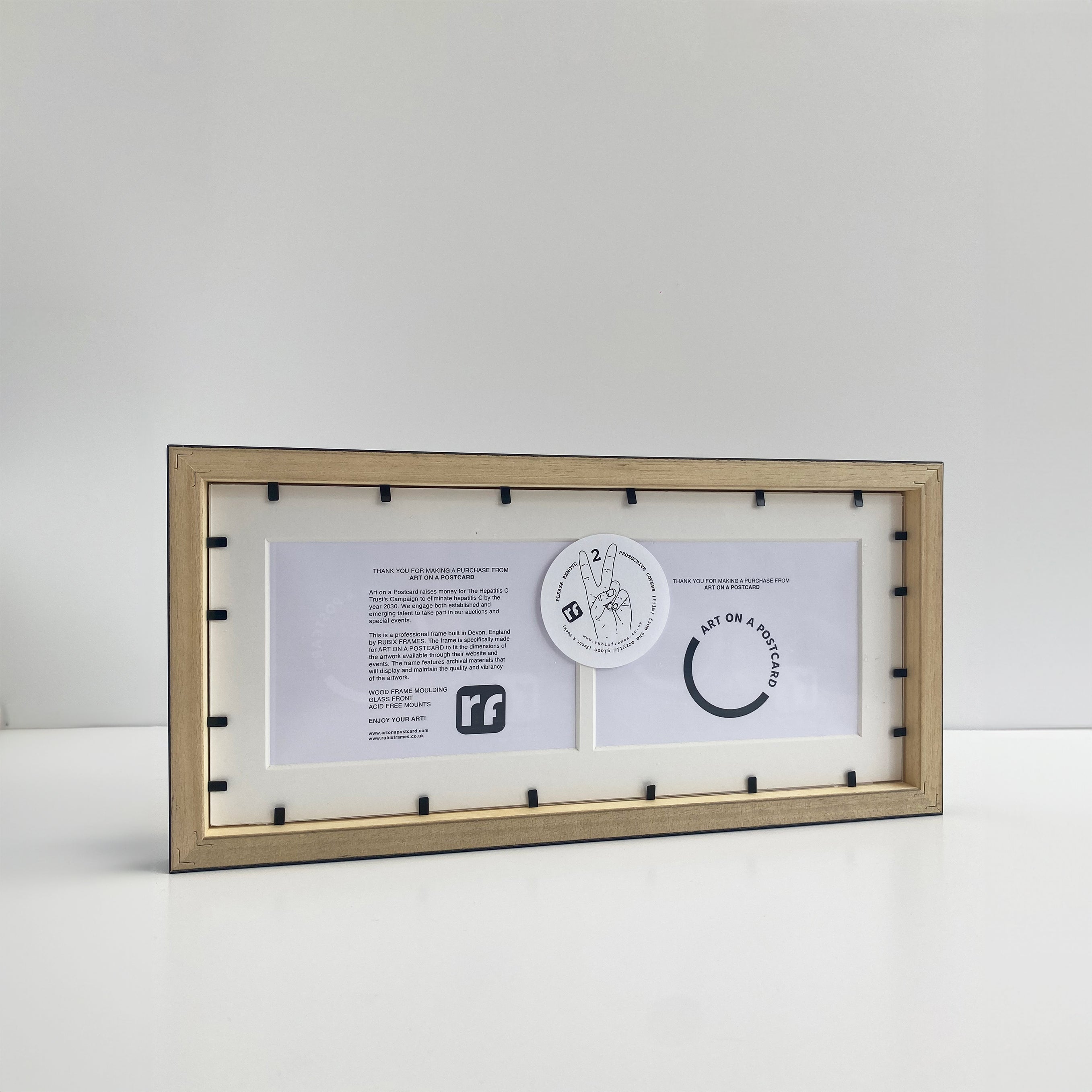 Twin Wooden Frames  (10x15cms) (A6) Landscape