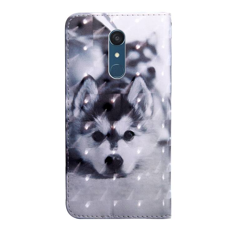 3D Painting Pattern Coloured Drawing Horizontal Flip TPU + PU Leather Case with Holder & Card Slots & Wallet, For LG Stylo 5, For LG K40