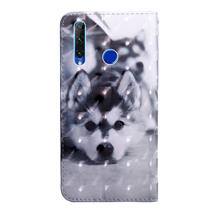 3D Painting Pattern Coloured Drawing Horizontal Flip TPU + PU Leather Case with Holder & Card Slots & Wallet, For Huawei Enjoy  9S, For Huawei Y5 2019