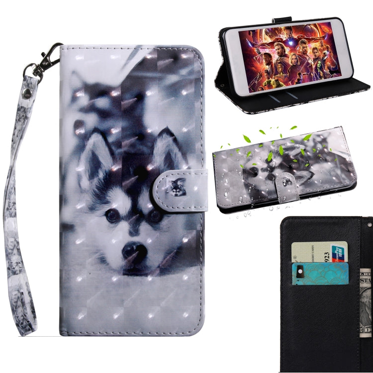 3D Painting Pattern Coloured Drawing Horizontal Flip TPU + PU Leather Case with Holder & Card Slots & Wallet, For Xiaomi Redmi Note 7 Pro