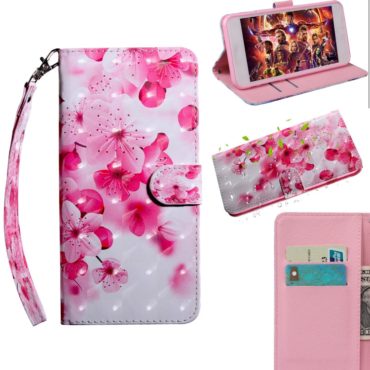 3D Painting Pattern Coloured Drawing Horizontal Flip TPU + PU Leather Case with Holder & Card Slots & Wallet, For Galaxy J8 2018, For Galaxy S10