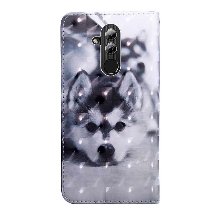 3D Painting Pattern Coloured Drawing Horizontal Flip TPU + PU Leather Case with Holder & Card Slots & Wallet, For Huawei Mate 20 Lite, For Mate 20 Lite, For Huawei P20 Lite