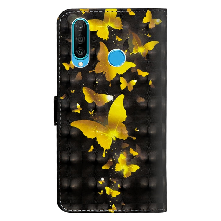 3D Painting Pattern Horizontal Flip TPU + PU Leather Case with Holder & Card Slots & Wallet, For Huawei P30 Lite / Nova 4e, For Huawei Y5 (2019)