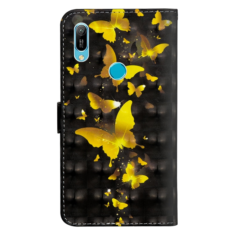 3D Painting Pattern Horizontal Flip TPU + PU Leather Case with Holder & Card Slots & Wallet, For Huawei Honor 8A Pro