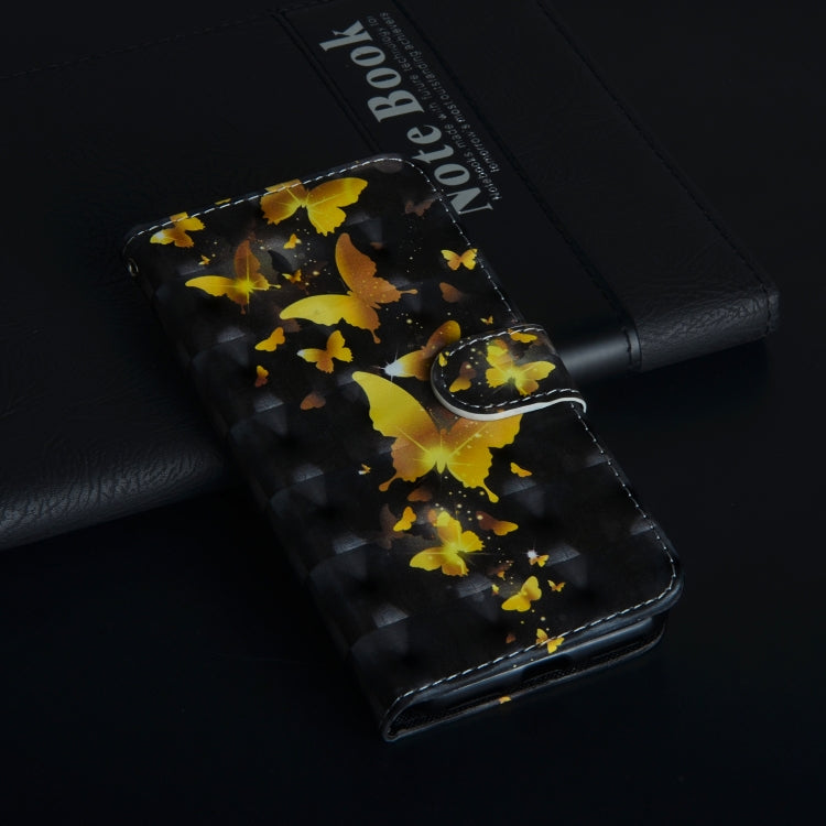 3D Painting Pattern Horizontal Flip TPU + PU Leather Case with Holder & Card Slots & Wallet, For Huawei Honor 8A Pro