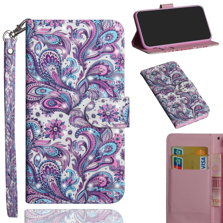 3D Painting Pattern Horizontal Flip TPU + PU Leather Case with Holder & Card Slots & Wallet, For Huawei Honor 8A Pro