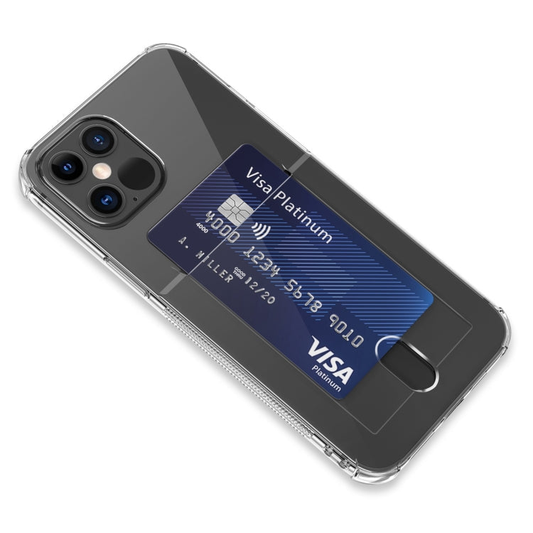 TPU Transparent Protective Case with Card Slots, For iPhone 12, For iPhone 12 Mini