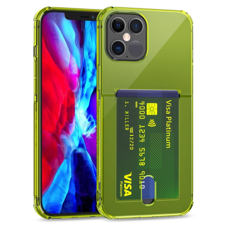 TPU Transparent Protective Case with Card Slots, For iPhone 12 Pro, For iPhone 12 Pro Max