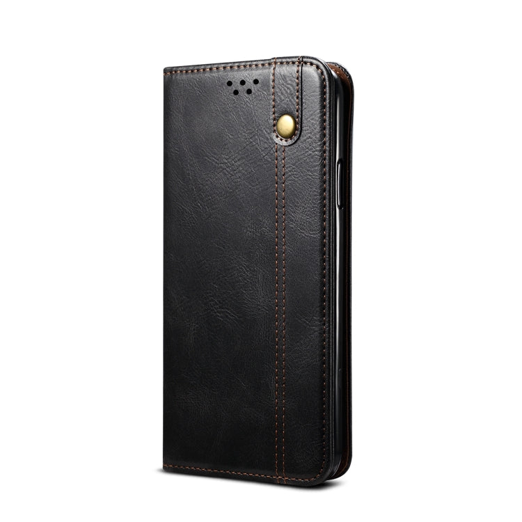 Simple Wax Crazy Horse Texture Horizontal Flip Leather Case with Card Slots & Wallet, For iPhone 11, For iPhone 11 Pro, For iPhone 11 Pro Max, For iPhone 12 mini, For iPhone 12 / 12 Pro, For iPhone 12 Pro Max