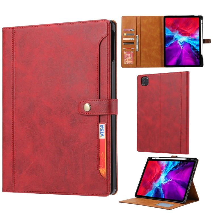 Calf Texture Double Fold Clasp Horizontal Flip Leather Case with Photo Frame & Holder & Card Slots & Wallet, For iPad 10.2, For iPad Pro 10.5, For iPad 9.7 (2018/2017) / Air 2, For iPad mini 5 / mini 4 / mini 3, For iPad Pro 11 inch (2020)             ...