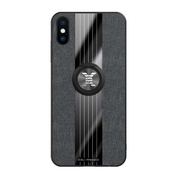 XINLI Stitching Cloth Textue Shockproof TPU Protective Case with Ring Holder, For iPhone XS Max, For iPhone 6 / 6s, For iPhone 6 Plus / 6s Plus