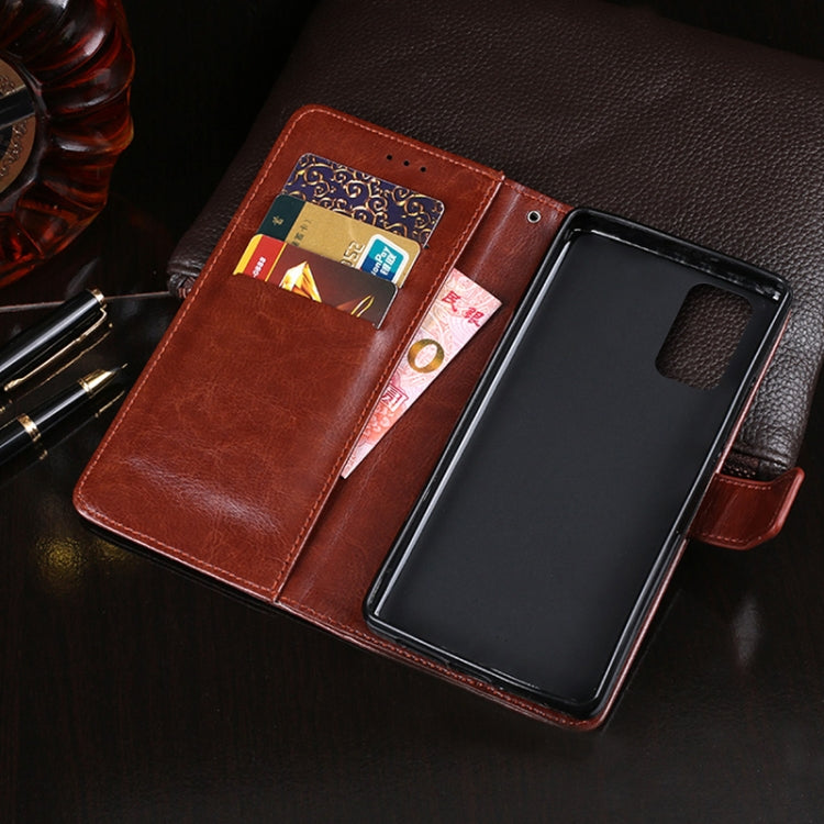 idewei Crazy Horse Texture Horizontal Flip Leather Case with Holder & Card Slots & Wallet, For Xiaomi Redmi 9T, For Xiaomi Redmi Note 9T 5G, For vivo iQOO U3