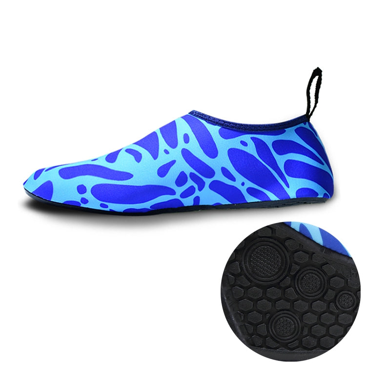 Non-slip Wear-resisting Thick Rubber Sole Diving Shoes and  Socks, One Pair, M, L