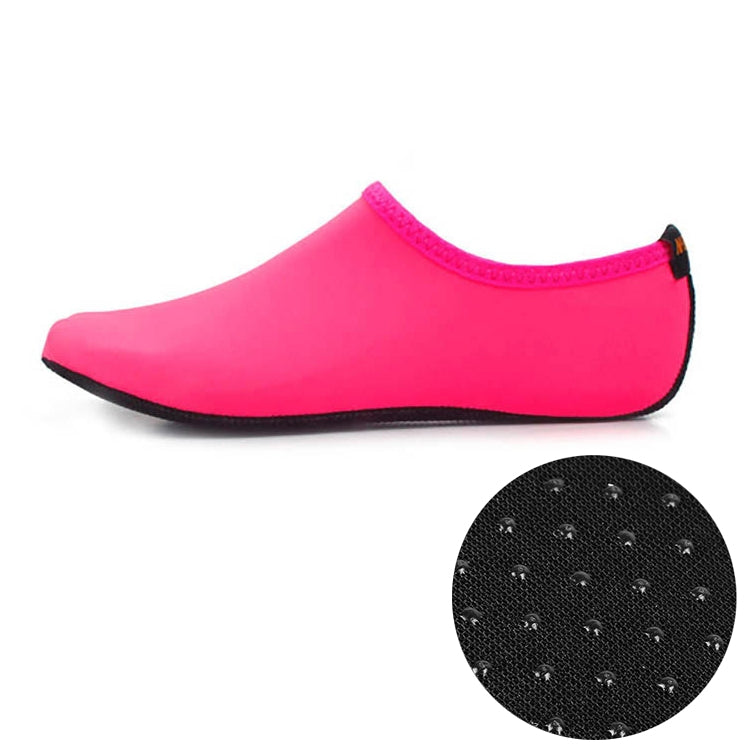 Non-slip Plastic Grain Texture Thick Cloth Sole Solid Color Diving Shoes and Socks, One Pair, XXXS, XXS, XS, S