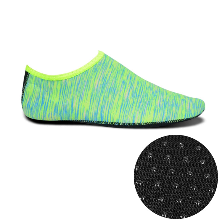 Non-slip Plastic Grain Texture Thick Cloth Sole Printing Diving Shoes and Socks, One Pair, XXXL