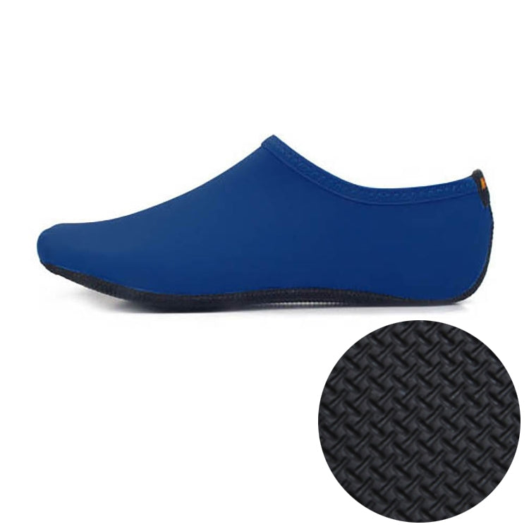 3mm Non-slip Rubber Embossing Texture Sole Solid Color Diving Shoes and Socks, One Pair, XXXL