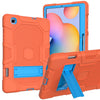 Contrast Color Robot Shockproof Silicone + PC Protective Case with Holder, For Samsung Galaxy Tab S6 Lite P610, For iPad 9.7 (2018 / 2017), For iPad Air 2022 / 2020 10.9 inch