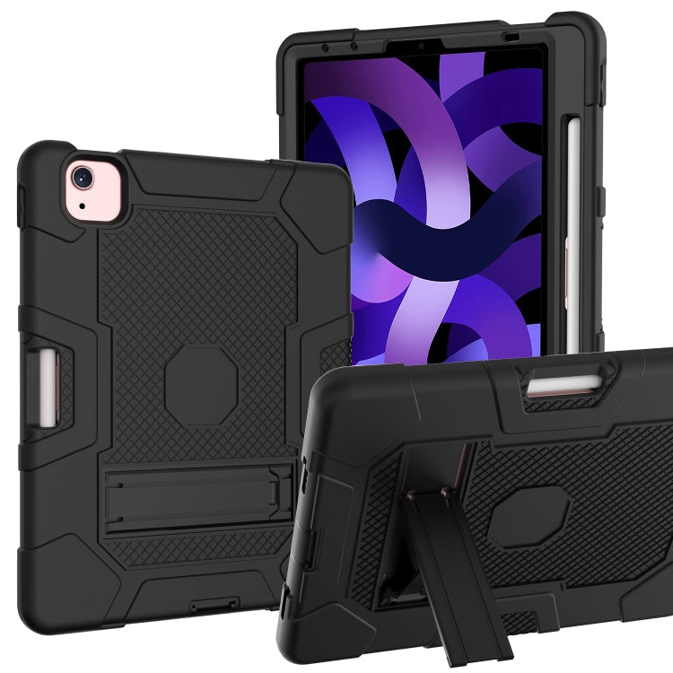 Contrast Color Robot Shockproof Silicone + PC Protective Case with Holder, For Samsung Galaxy Tab S6 Lite P610, For iPad 9.7 (2018 / 2017), For iPad Air 2022 / 2020 10.9 inch