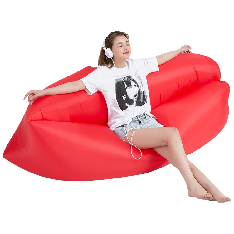 Outdoor Portable Lazy Water Inflatable Sofa Beach Grass Air Bed, Size: 200 x 70cm, 200 x 70cm Green, 200 x 70cm Pink, 200 x 70cm Rose Red, 200 x 70cm Sapphire Blue, 200 x 70cm Grass Green, 200 x 70cm Red, 200 x 70cm Yellow, 200 x 70cm Purple           ...