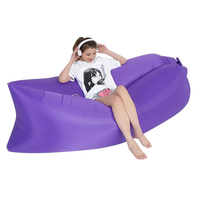 Outdoor Portable Lazy Water Inflatable Sofa Beach Grass Air Bed, Size: 200 x 70cm, 200 x 70cm Green, 200 x 70cm Pink, 200 x 70cm Rose Red, 200 x 70cm Sapphire Blue, 200 x 70cm Grass Green, 200 x 70cm Red, 200 x 70cm Yellow, 200 x 70cm Purple           ...