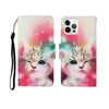 Painted Pattern Horizontal Flip Leathe Case, For iPhone 12 Pro Max