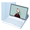 YT11B Detachable Candy Color Skin Feel Texture Round Keycap Bluetooth Keyboard Leather Case For iPad Air 4 2020 / Air 5 2022 / Pro 11 inch 2022 / 2021 / 2020 / 2018(White Ice), For iPad Air 4 2020 / Air 5 2022 / Pro 11 inch 2022 / 2021 / 2020 / 2018   ...