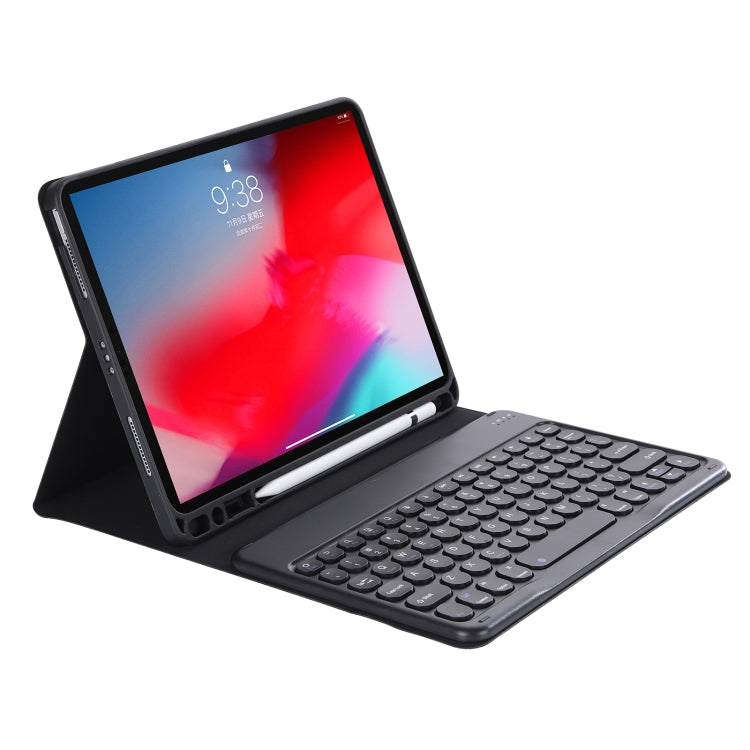 YT102B Detachable Bluetooth Keyboard Case with Candy Color Keycaps for iPad 10.2 (2020/2019), Air (2019), Pro 10.5 inch (Black)