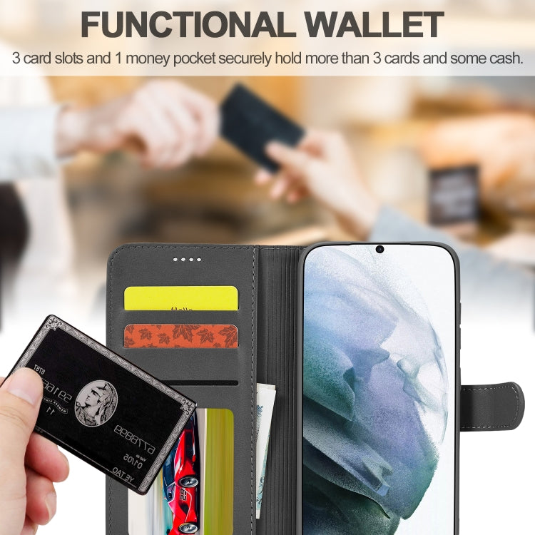 LC.IMEEKE Calf Texture Horizontal Flip Leather Case, with Holder & Card Slots & Wallet, For Samsung Galaxy S21 FE