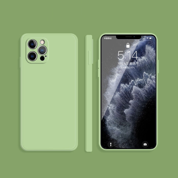 Solid Color Imitation Liquid Silicone Straight Edge Dropproof Full Coverage Protective Case, For iPhone 12 Pro, For iPhone 12 Pro Max