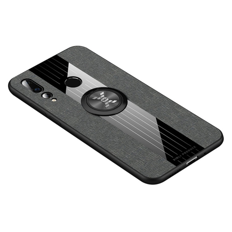 XINLI Stitching Cloth Textue Shockproof TPU Protective Case with Ring Holder, For Huawei nova 3i, For Huawei nova 4, For Huawei nova 4e, For Huawei nova 5