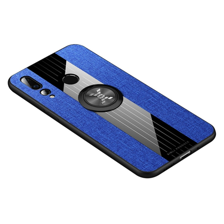 XINLI Stitching Cloth Textue Shockproof TPU Protective Case with Ring Holder, For Huawei nova 3i, For Huawei nova 4, For Huawei nova 4e, For Huawei nova 5