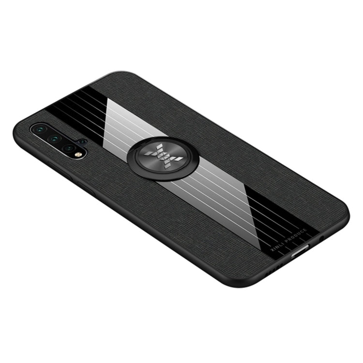 XINLI Stitching Cloth Textue Shockproof TPU Protective Case with Ring Holder, For Huawei nova 3i, For Huawei nova 4, For Huawei nova 4e, For Huawei nova 5