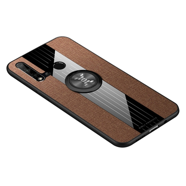 XINLI Stitching Cloth Textue Shockproof TPU Protective Case with Ring Holder, For Huawei nova 5i, For Huawei nova 5i Pro, For Huawei P20, For Huawei P20 lite