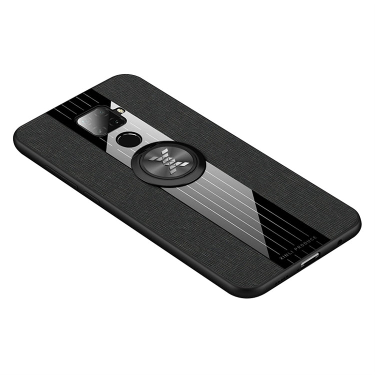 XINLI Stitching Cloth Textue Shockproof TPU Protective Case with Ring Holder, For Huawei nova 5i, For Huawei nova 5i Pro, For Huawei P20, For Huawei P20 lite