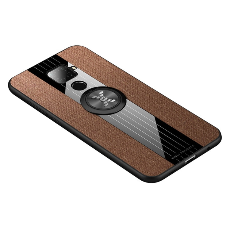 XINLI Stitching Cloth Textue Shockproof TPU Protective Case with Ring Holder, For Huawei nova 5i, For Huawei nova 5i Pro, For Huawei P20, For Huawei P20 lite