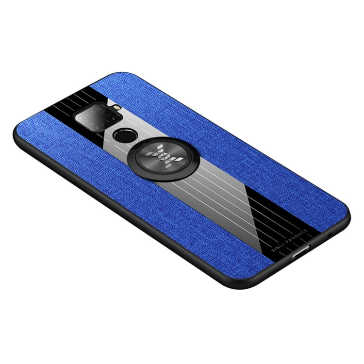XINLI Stitching Cloth Textue Shockproof TPU Protective Case with Ring Holder, For Huawei nova 5i, For Huawei nova 5i Pro, For Huawei P20, For Huawei P20 lite