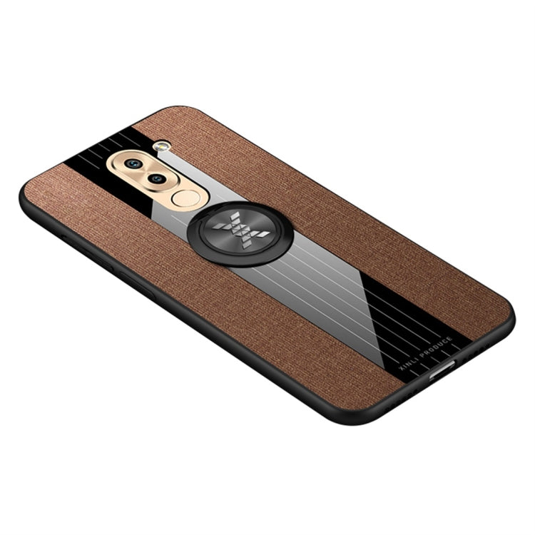XINLI Stitching Cloth Textue Shockproof TPU Protective Case with Ring Holder, For Huawei Honor 6X, For Huawei Honor 7C / Enjoy 8, For Huawei Honor 10 Lite, For Huawei Honor 20