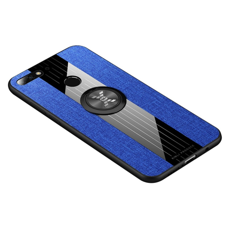 XINLI Stitching Cloth Textue Shockproof TPU Protective Case with Ring Holder, For Huawei Honor 6X, For Huawei Honor 7C / Enjoy 8, For Huawei Honor 10 Lite, For Huawei Honor 20