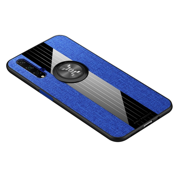 XINLI Stitching Cloth Textue Shockproof TPU Protective Case with Ring Holder, For Huawei Honor 6X, For Huawei Honor 7C / Enjoy 8, For Huawei Honor 10 Lite, For Huawei Honor 20