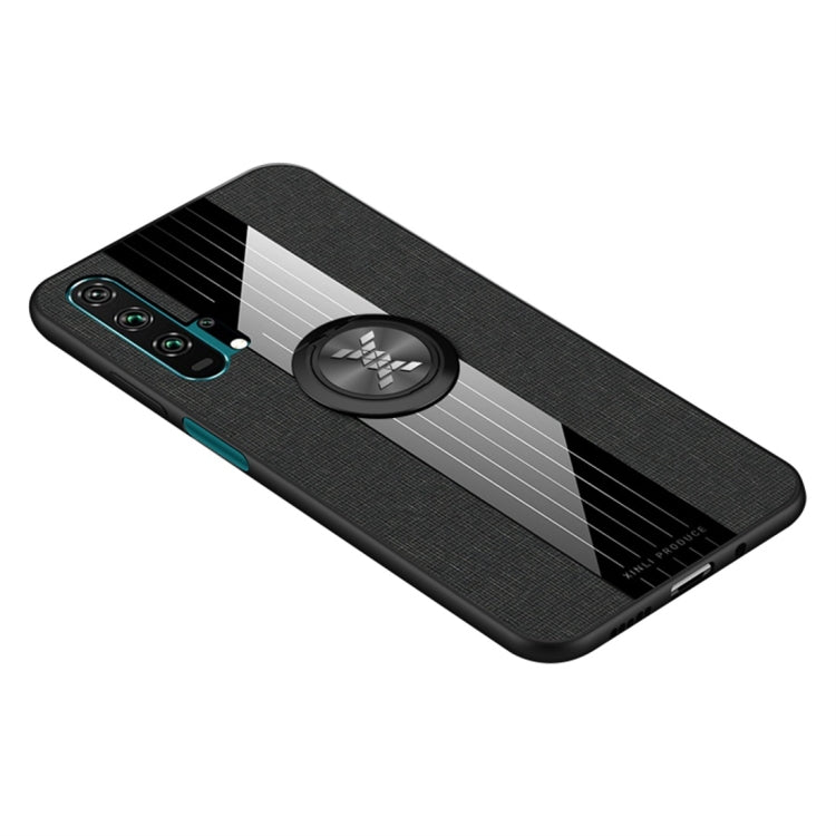 XINLI Stitching Cloth Textue Shockproof TPU Protective Case with Ring Holder, For Huawei Honor 20 Pro, For Huawei Honor 7X, For Huawei Honor 8X, For Huawei Honor 9X