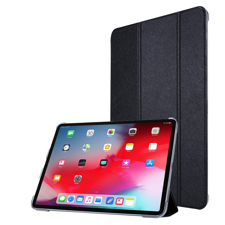 Silk Texture Three-fold Horizontal Flip Leather Case with Holder & Pen Slot, For Samsung Galaxy Tab A7 Lite 8.7 T220 / T225, For iPad Air 13 2025 / 2024 / iPad Pro 12.9 2022 / 2021