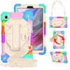 Contrast Color Robot Shockproof Silicon + PC Protective Case with Holder & Shoulder Strap, For Samsung Galaxy Tab A7 Lite T220 / T225