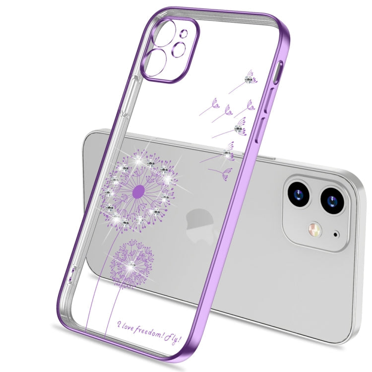 Ultra-thin Electroplating Dandelion Pattern Protective Case, For iPhone 12 Pro Max, For iPhone 12 Pro, For iPhone 12