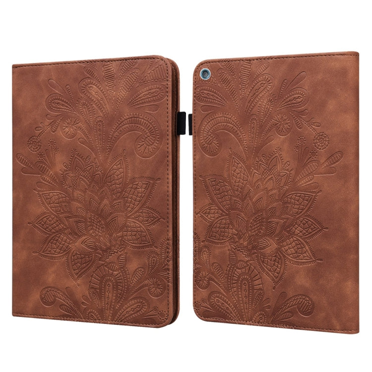 Lace Flower Embossing Pattern Horizontal Flip Leather Case with Holder & Card Slots & Wallet & Photo Frame & Sleep / Wake-up Function, For Amazon Kindle Fire HD 8 2020 / HD 8 Plus 2020, For Amazon Kindle Fire HD 10 2019 / 2018 / 2017 / 2016