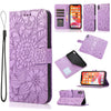 Skin Feel Embossed Sunflower Horizontal Flip Leather Case with Holder & Card Slots & Wallet & Lanyard, For iPhone X / XS, For iPhone XS Max, For iPhone 6 / 6s, For iPhone 6 Plus / 6s Plus