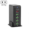 6 in 1 65W PD USB-C / Type-C + QC 3.0 USB + 4 USB Multi-port Travel Charger,, US Plug, EU Plug, UK Plug, AU Plug