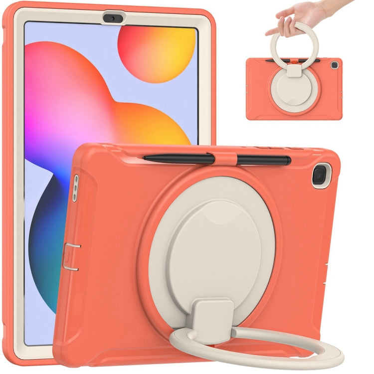 Shockproof TPU + PC Protective Case with 360 Degree Rotation Foldable Handle Grip Holder & Pen Slot, For iPad Pro 12.9 2020 / 2018, For Samsung Galaxy Tab S6 Lite 10.4 inch P610