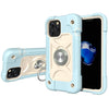 Shockproof Silicone + PC Protective Case with Dual-Ring Holder, For iPhone 12 / 12 Pro, For iPhone 12 Pro Max