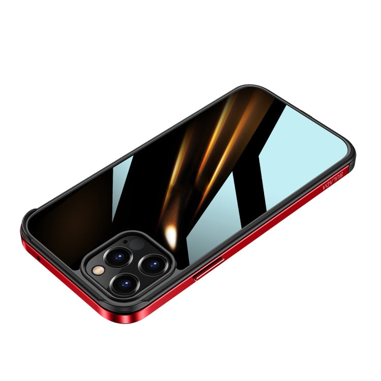 SULADA Shockproof Aviation Aluminum Metal Frame + Nano Glass + TPU Protective Case, For iPhone 11, For iPhone 11 Pro, For iPhone 12 mini, For iPhone 12