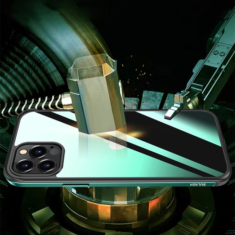 SULADA Shockproof Aviation Aluminum Metal Frame + Nano Glass + TPU Protective Case, For iPhone 12 Pro, For iPhone 12 Pro Max, For iPhone 11 Pro Max, For iPhone XS / X
